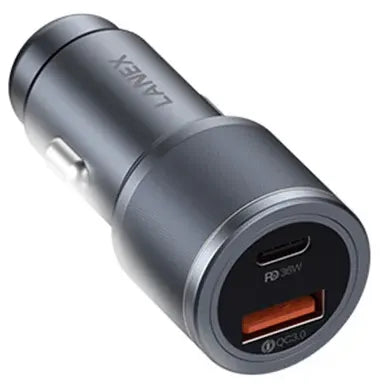 Lanex Car Charger With Dual Port 36 Watt
