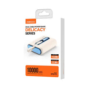 Recci Delicacy Dual Cable Fast Charging Power Bank 10000mAh