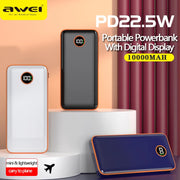 Awei Super Fast Charger Power Bank With Led Display 10000mAh / 22.5W