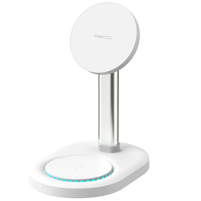 Recci 2 in 1 Wireless Charging Holder 15W - iCase Stores