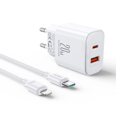 Joyroom Dual-Port Fast Charger With Cable 20W