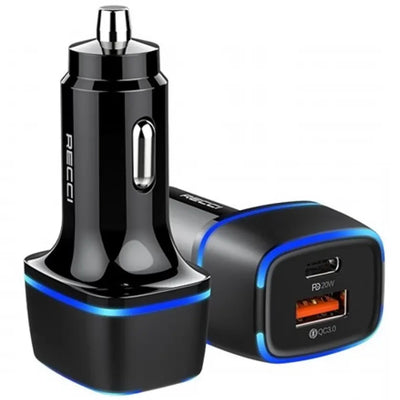 Recci Car Charger PD 20W Led Light - iCase Stores