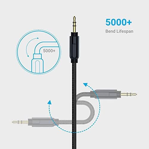 Powerology Aluminum Braided Lightning to 3.5mm Aux Cable 1.2m