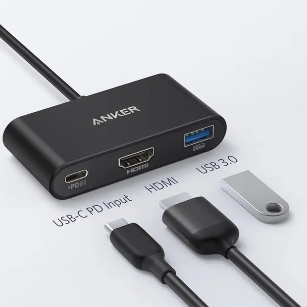 Anker 3-In-1 Multi Function Hub USB-C - iCase Stores