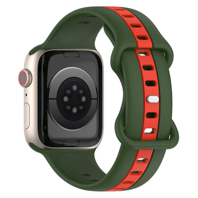 Nail Buckle Two-Color Watch Band For Apple Watch