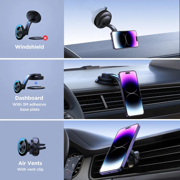 Joyroom 2-In-1 Dashboard & Air Vent Magnetic Car Phone Mount Kit