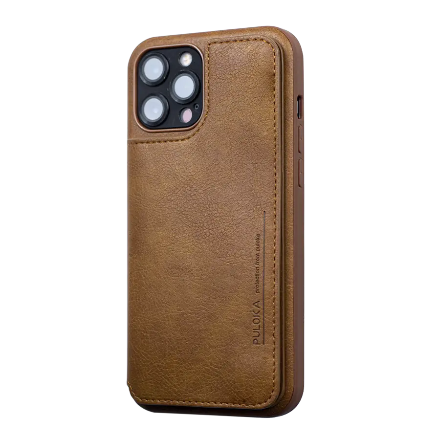 Puloka Leather Wallet Case iCase Stores - Main Image