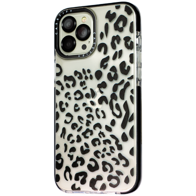 𝐋𝐞𝐨𝐩𝐚𝐫𝐝 Leather Fashion Clear Case - iCase Stores