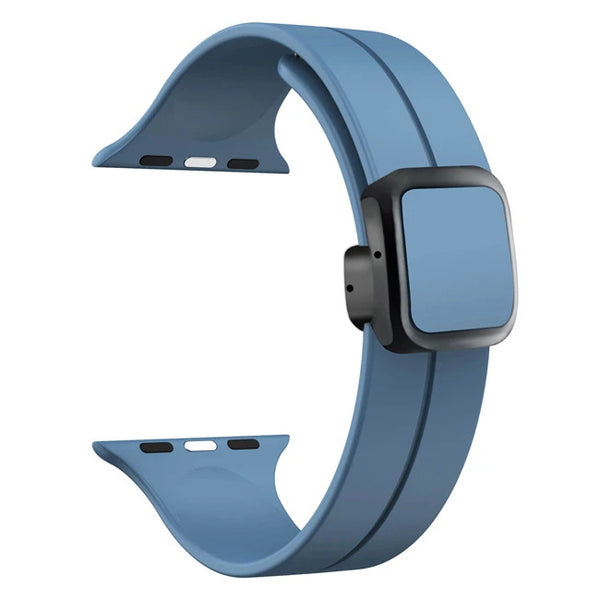 Magnetic Silicone Folding Buckle Band For Apple Watch - iCase Stores