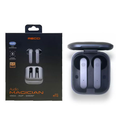 Recci Audio Magician TWS Bluetooth Earbuds, Strong Endurances