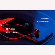 Recci Heavy Bass Wired Earphone (HD Sound Quality) 3.5mm