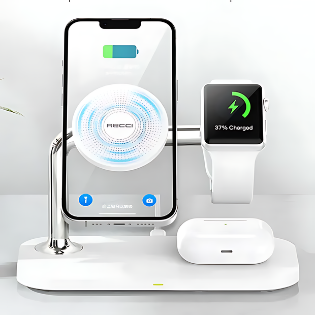 Recci 3 In 1 Magnetic Wireless Charger 15W