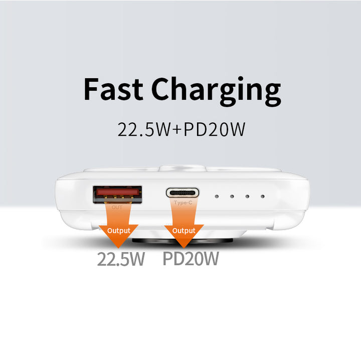 Recci Noble Magnetic Wireless Power Bank 2 USB Ports 10000mAh - iCase Stores