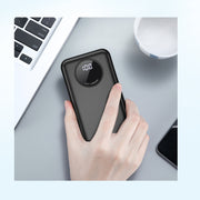 Recci Power Bank With 4 Built-In Cables & 2 USB-A Output LED Digital Display 10000mAh