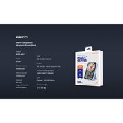 Recci Mars Series Transparent MagSafe Power Bank PD 20W