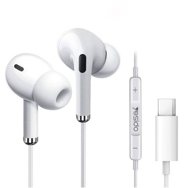 Yesido Type-C Noise Cancelling Sensitivity Wired Sport