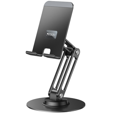 Yesido 360° Aluminum Alloy Adjustable Desktop Stand for Phones & Tablets