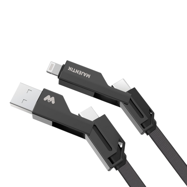 Majentik 4 in 1 Super Fast Charging Cable 100W – USB-C & Lightning Compatible