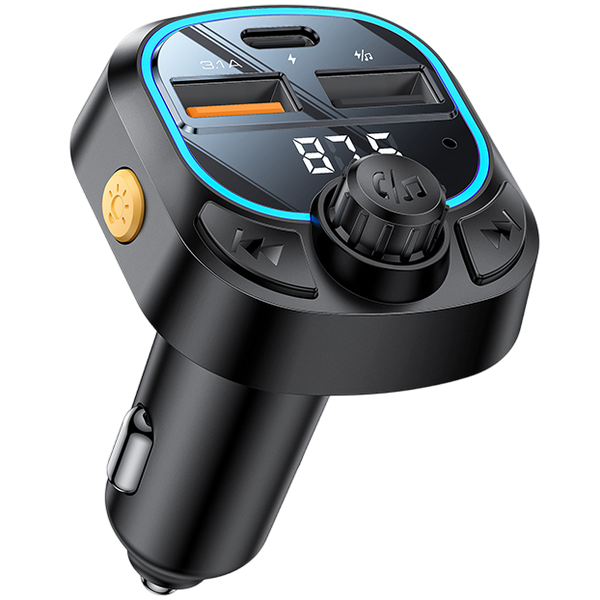Yesido 15W Fast Charging FM Transmitter Car Charger