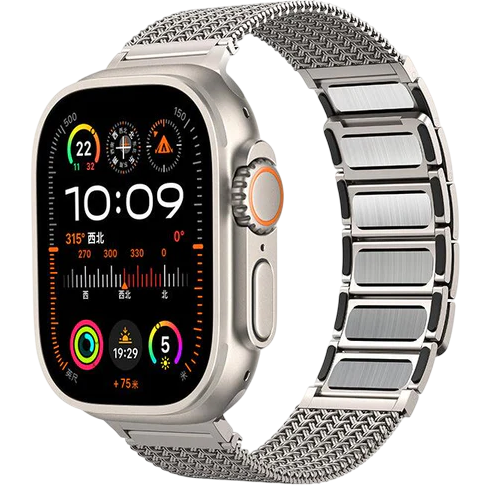 Stainless Steel Magnetic Link Band for Apple Watch