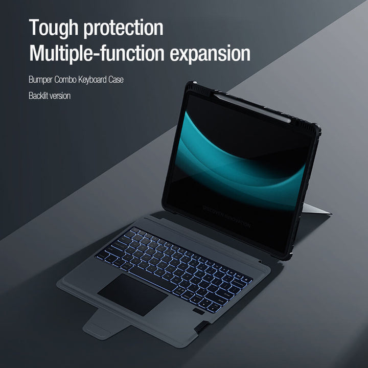 Nillkin Bumper Combo Backlit Keyboard Case for Apple iPad Air 10.9 2020 / Air 4 / Air 5 / Pro 11 2020 / 2021 / 2022 - iCase Stores