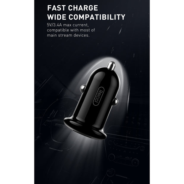 Recci Mushroom Dual ports Car Charger
