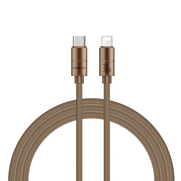 Recci Warrior 30W PD Fast Charging Cable USB-C to Lightning