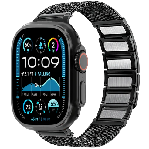 Stainless Steel Magnetic Link Band for Apple Watch