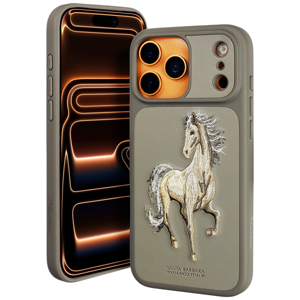 Santa Barbara Polo Racquet Club Boris Series Leather Case for 17 Pro Max