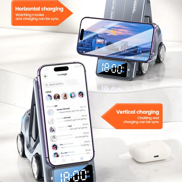 Recci 5-In-1 Cruiser Smart Wireless Charger 15W