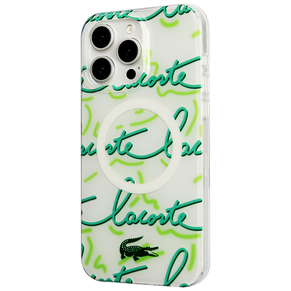 Lacoste Signature Green Logo Design MagSafe Case