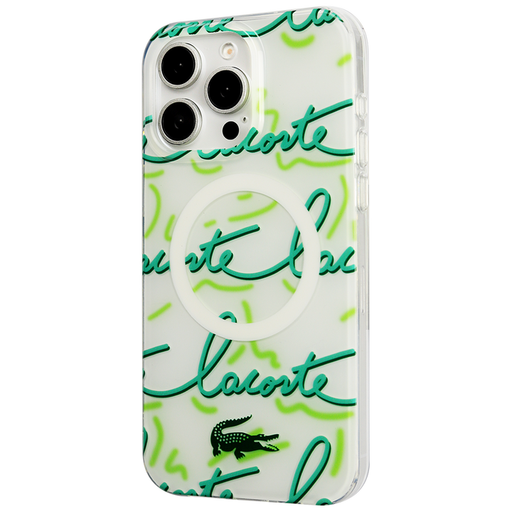 Lacoste Signature Green Logo MagSafe Case | iCase Stores