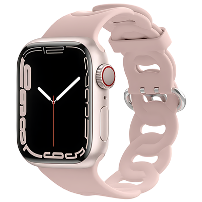Ring Soft Silicone Strap with Secure Buckle for Apple Watch
