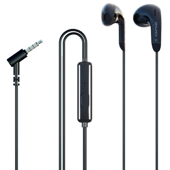 Awei Wired Earphones with In-Line Mic Explosive Bass & Noise Isolation
