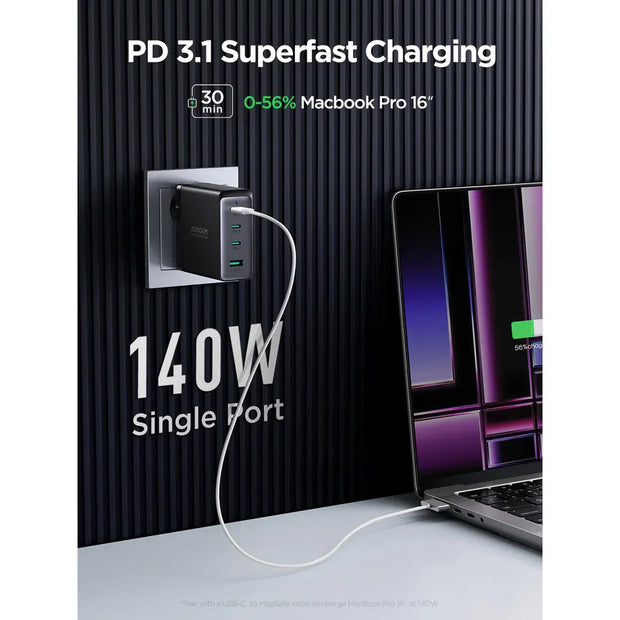 Joyroom GaN Ultra Fast Charger Supports the Latest PD3.1 Charging Protocol 140W