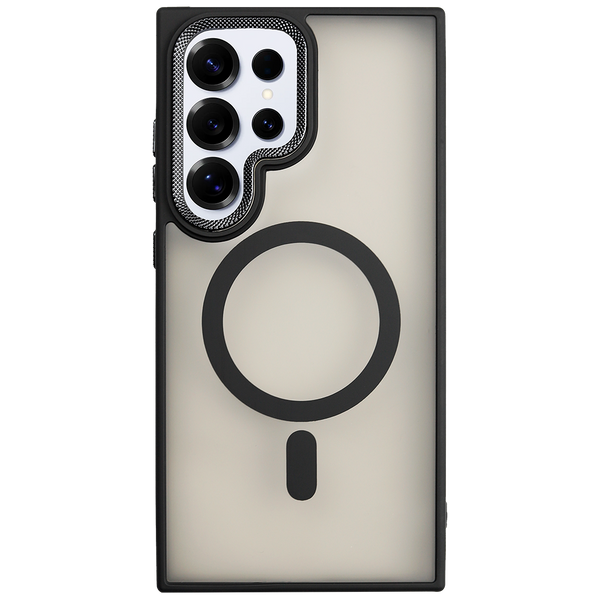 Luxury Transparent with Frame MagSafe Case for Samsung