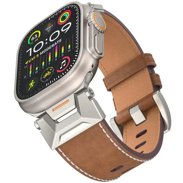 Mecha Leather Band For Apple Watch - iCase Stores