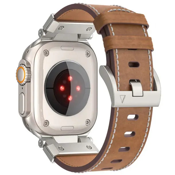 Mecha Leather Band For Apple Watch - iCase Stores