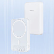 Recci Mini Portable Magnetic Suction Ultra-Slim Wireless Magnet Power Bank 5000mAh