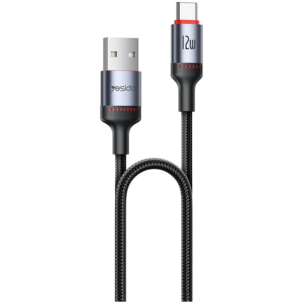 Yesido CA130L 2M USB Cable with Smart Chip and Aluminum Alloy Shell
