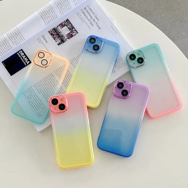 Transparent Gradient Soft TPU Phone Case - iCase Stores