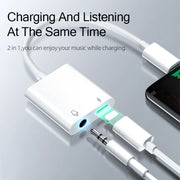 Joyroom Lightning to 3.5mm + Lightning Adapter (Support Calls)
