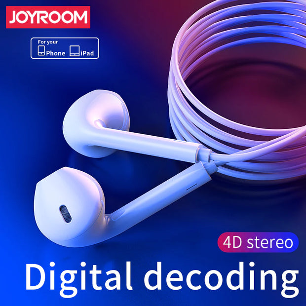 Joyroom Wired Lightning Earphone for iPhone - iCase Stores