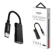 Yesido Audio Adapter USB-C Fast charge & Music 60W