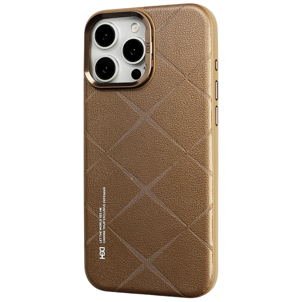 Luxury Leather Texture Protective with Camera Guard Case