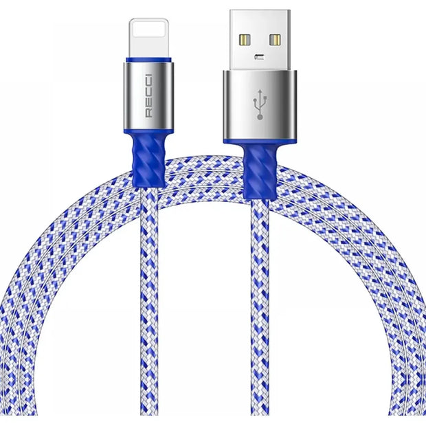 Recci Instant 2.4A (Lighting Cable) Fast Charging Cable 2M