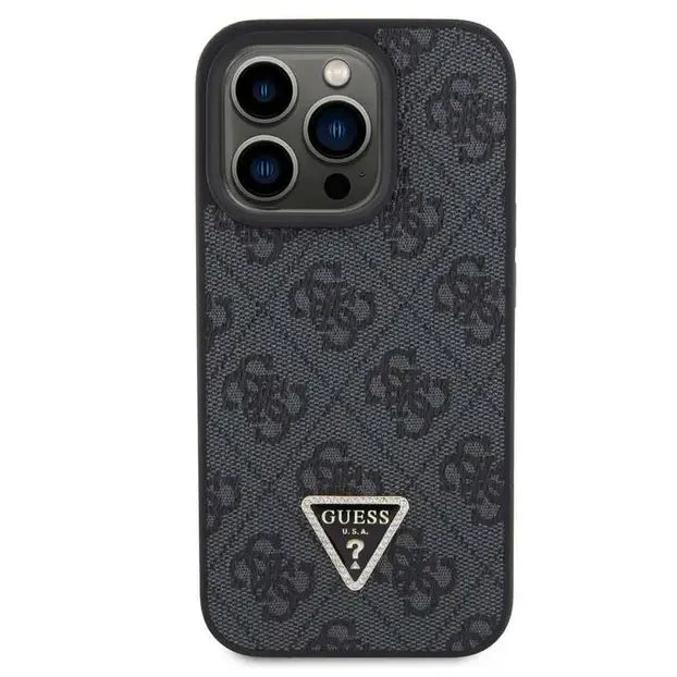 Guess PU Leather Case With 4G Triangle Strass & Triangle Logo - iCase Stores