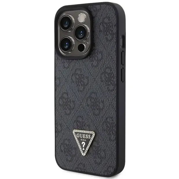 Guess PU Leather Case With 4G Triangle Strass & Triangle Logo - iCase Stores
