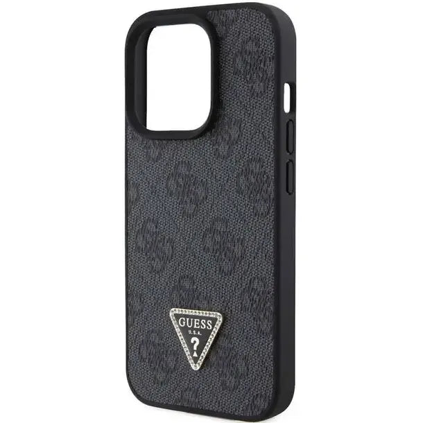 Guess PU Leather Case With 4G Triangle Strass & Triangle Logo - iCase Stores