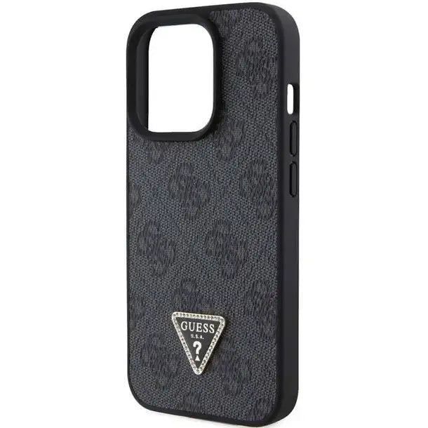 Guess PU Leather Case With 4G Triangle Strass & Triangle Logo
